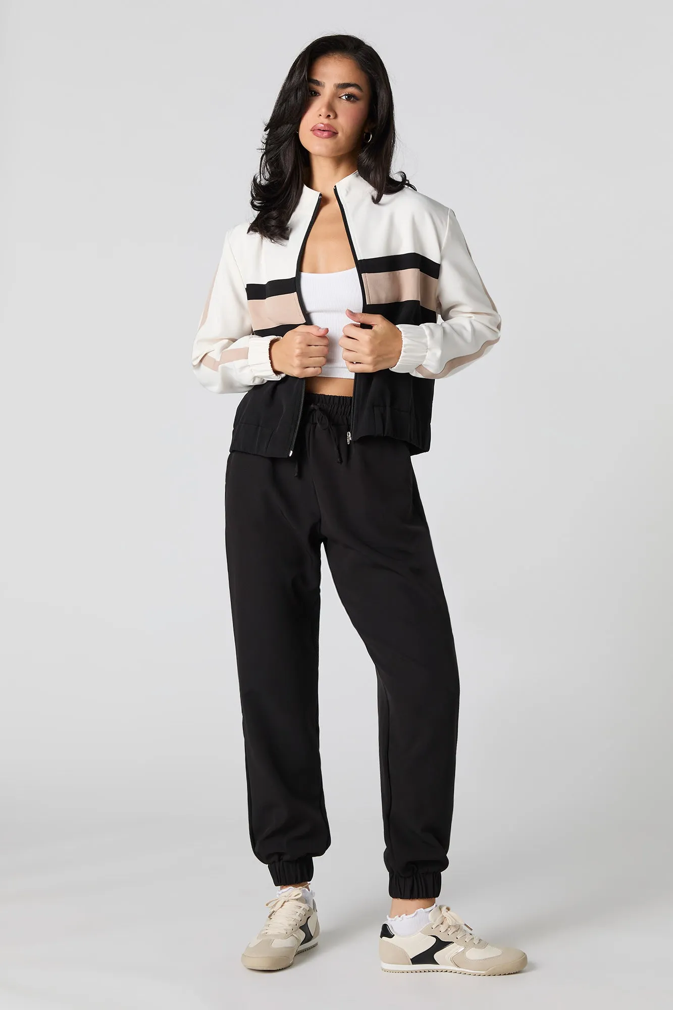 Active Colourblock Zip-Up Jacket