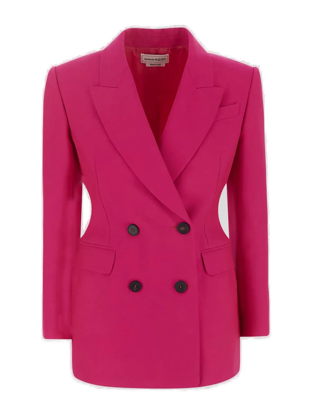 Alexander McQueen Double-Breasted Long-Sleeved Blazer