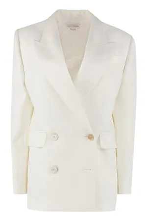 Alexander McQueen Double-Breasted Tailored Blazer