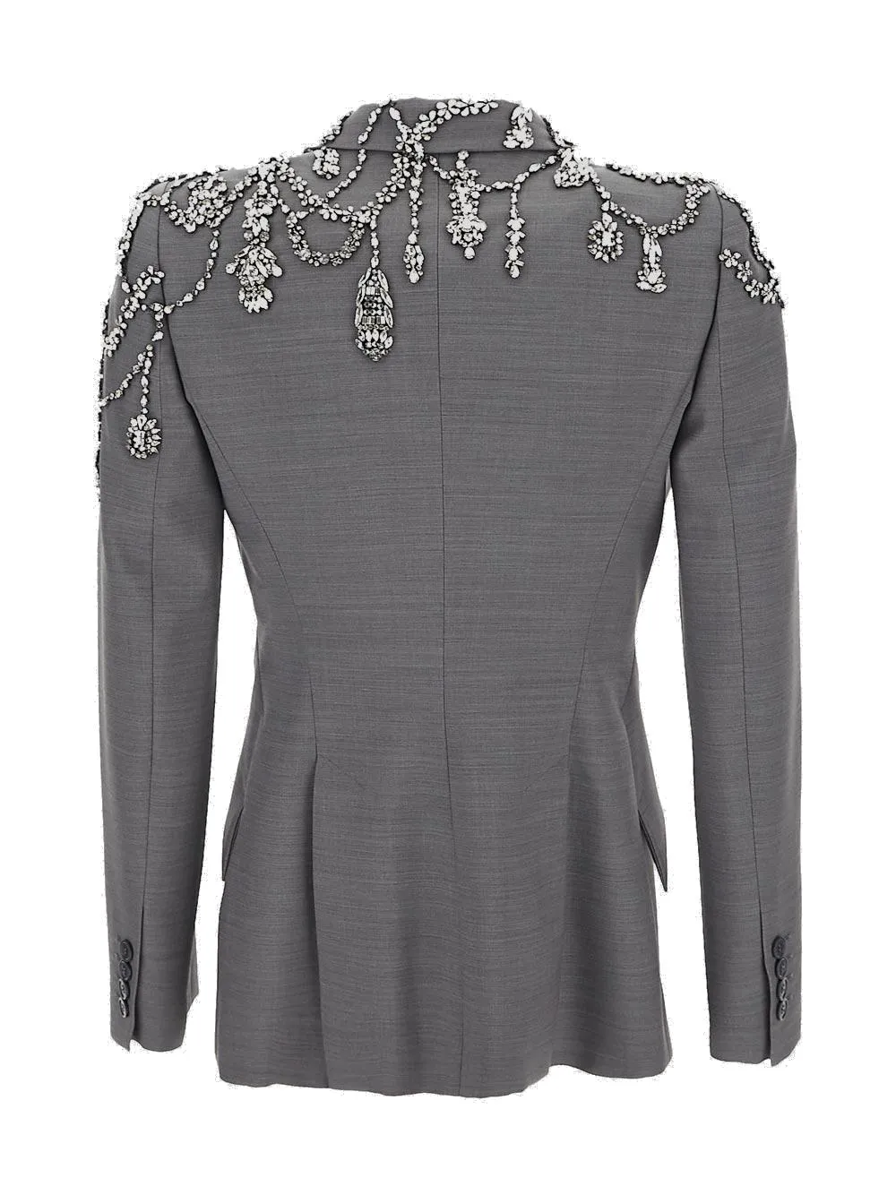 Alexander McQueen Embellished Single-Breasted Blazer