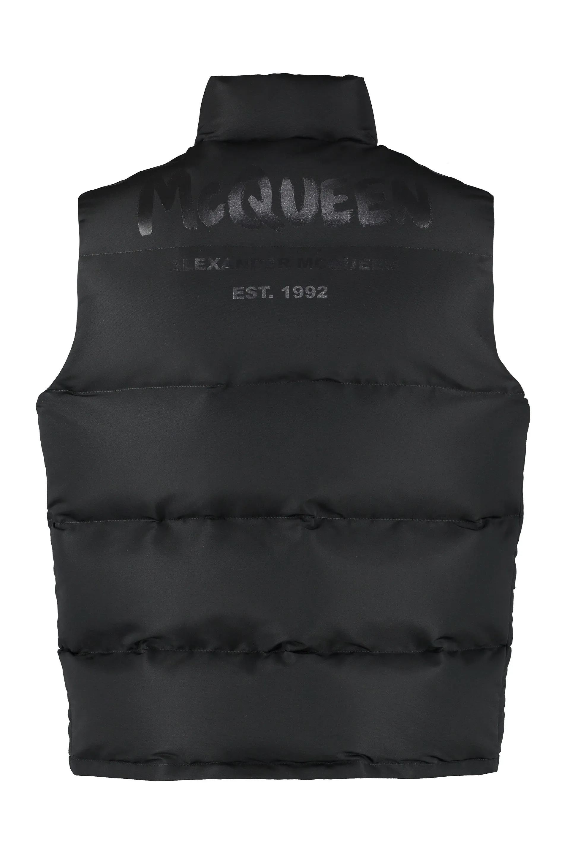 Alexander McQueen Logo Printed Zipped Jacket