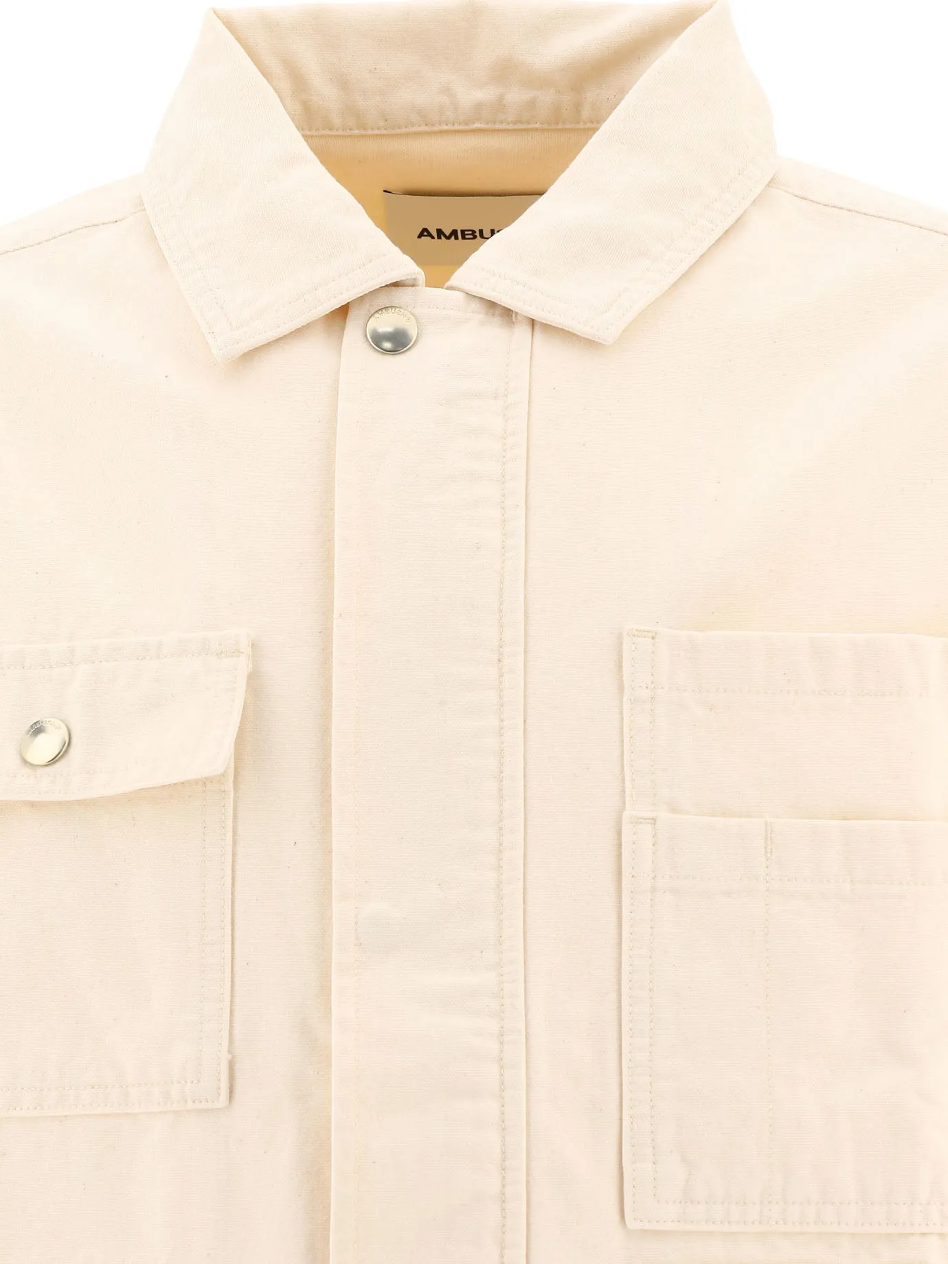 Ambush Concealed-Fastened Long-Sleeved Overshirt