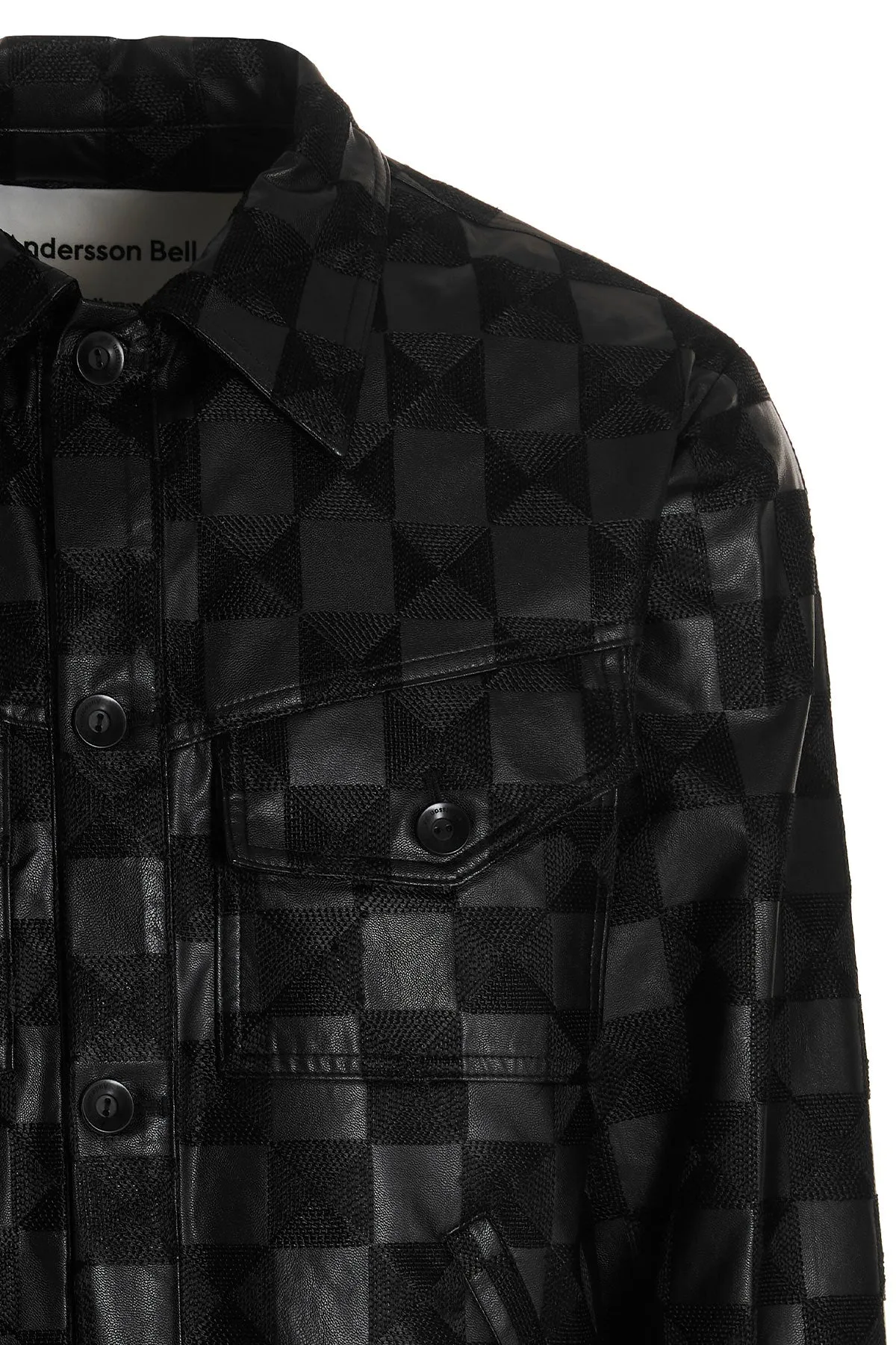 Andersson Bell Check Pattern Buttoned Jacket