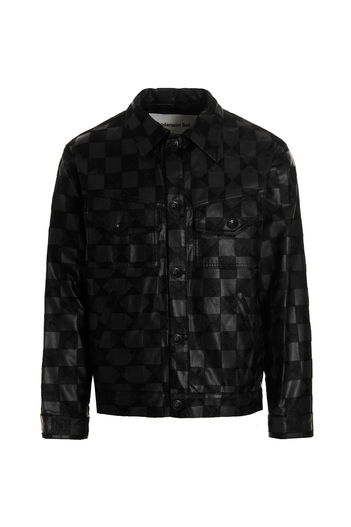 Andersson Bell Check Pattern Buttoned Jacket