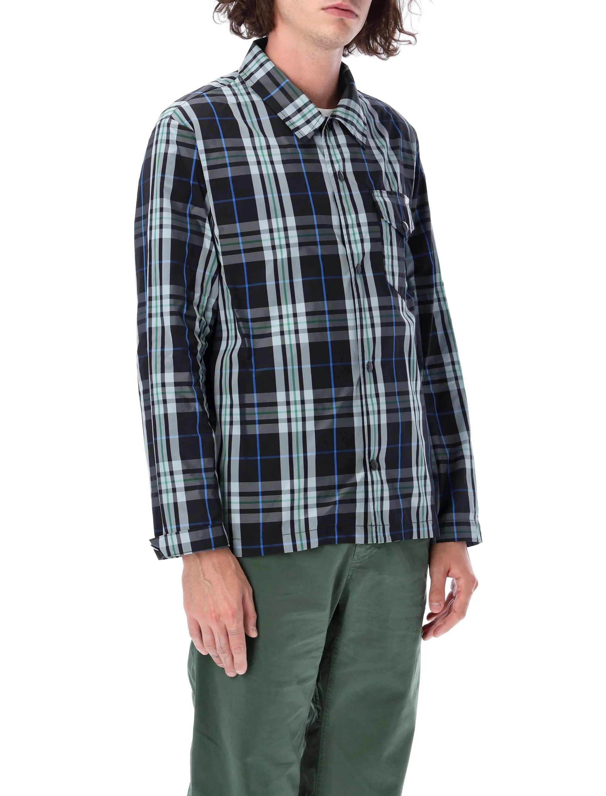 A.P.C. Checked Long-Sleeved Shirt Jacket