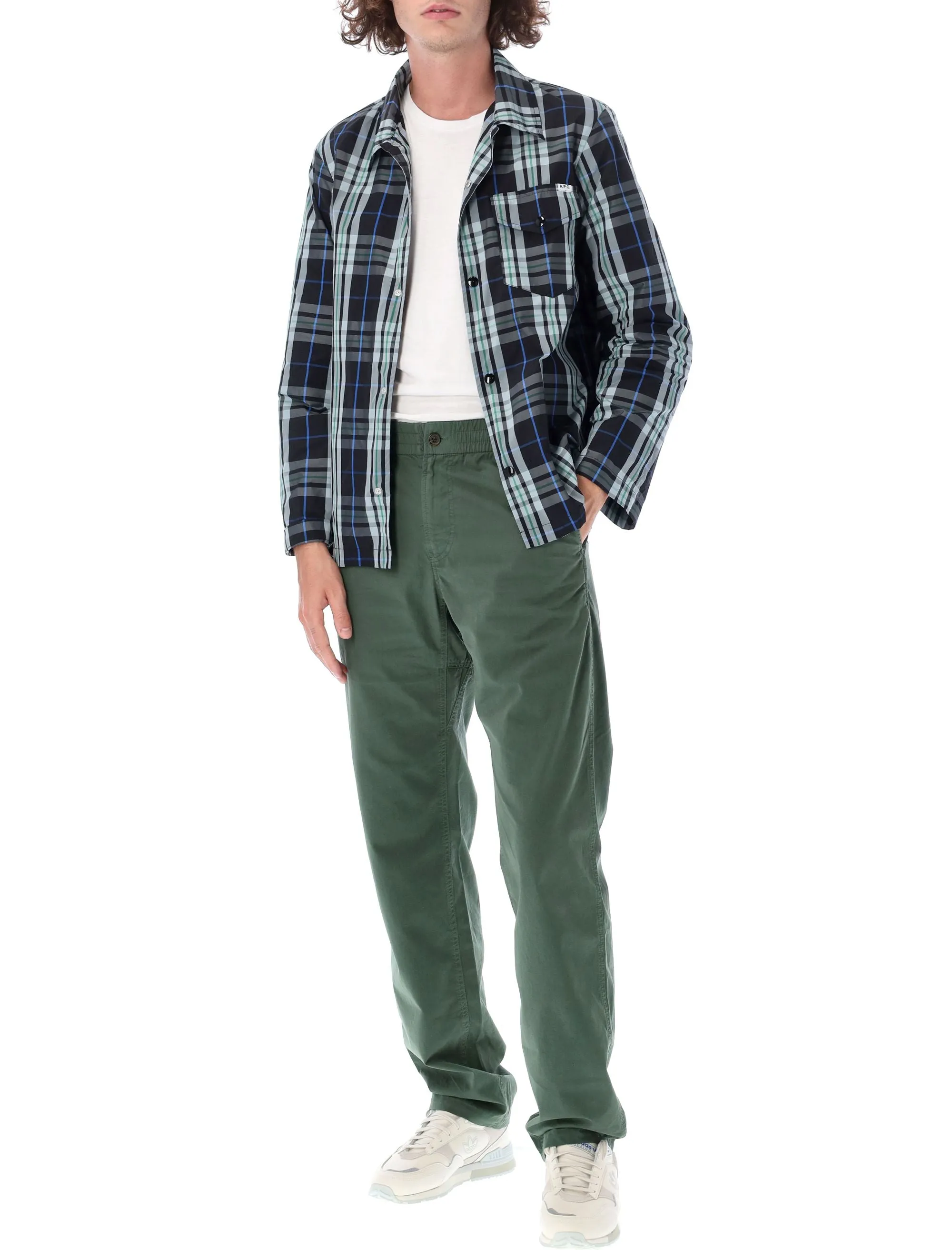 A.P.C. Checked Long-Sleeved Shirt Jacket