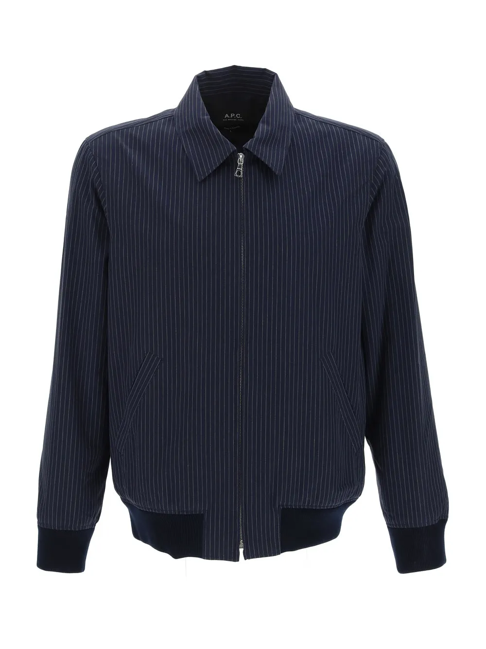 A.P.C. Pinstriped Zipped Jacket