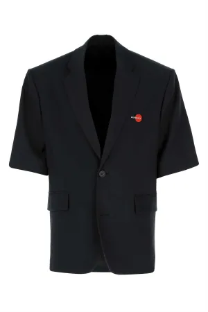 Balenciaga Short-Sleeved Single-Breasted Blazer
