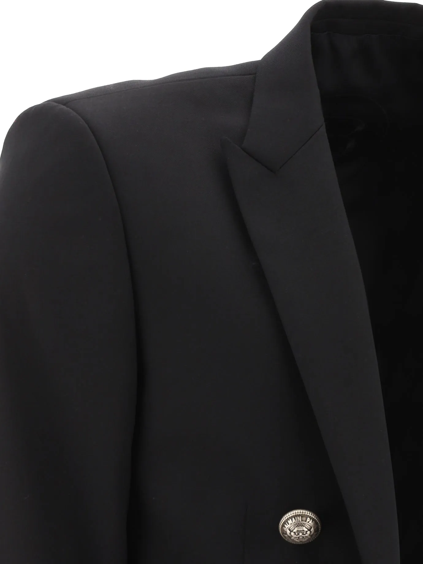 Balmain Double-Breasted Buttoned-Cuff Blazer