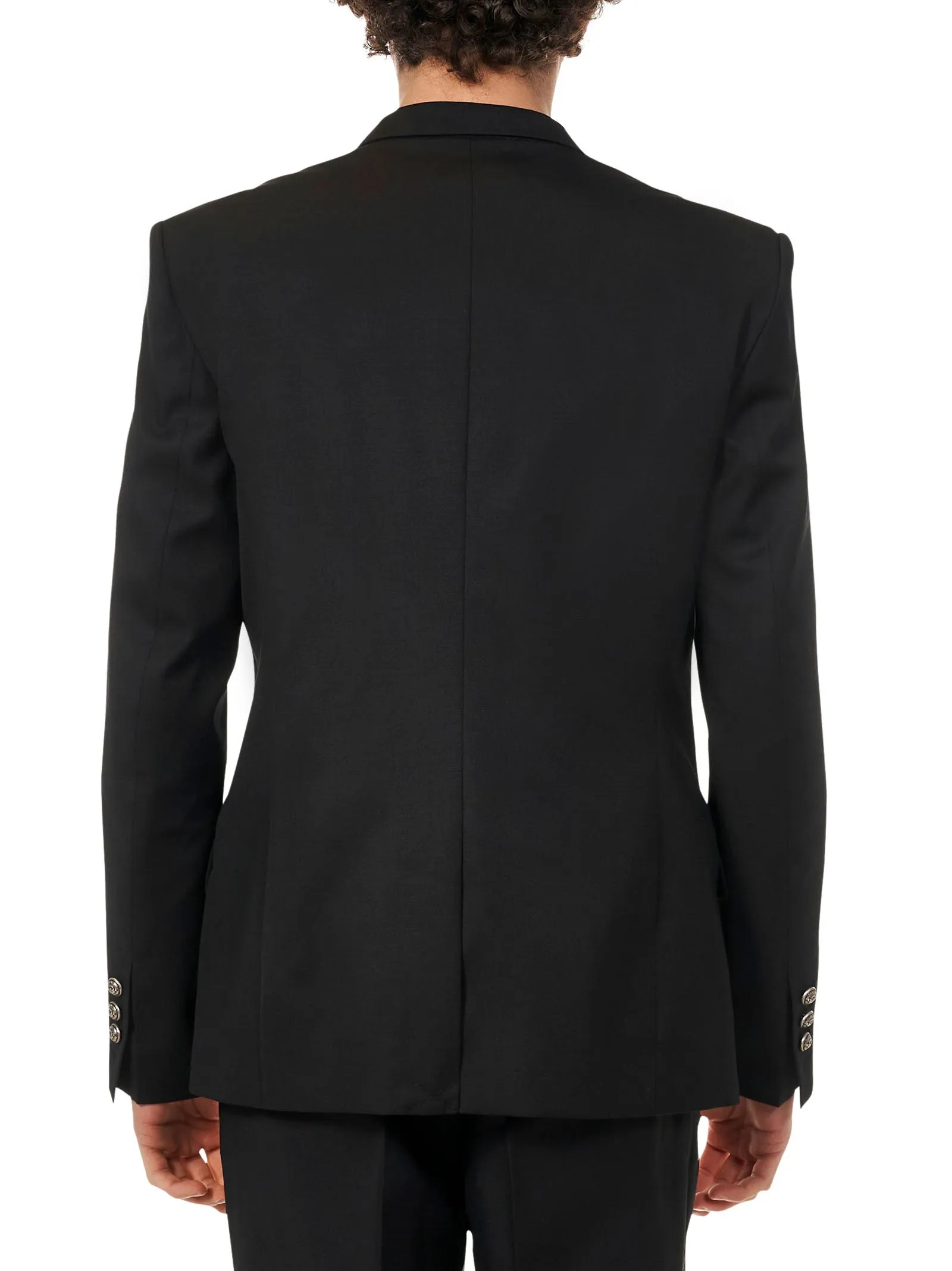 Balmain Double-Breasted Buttoned-Cuff Blazer