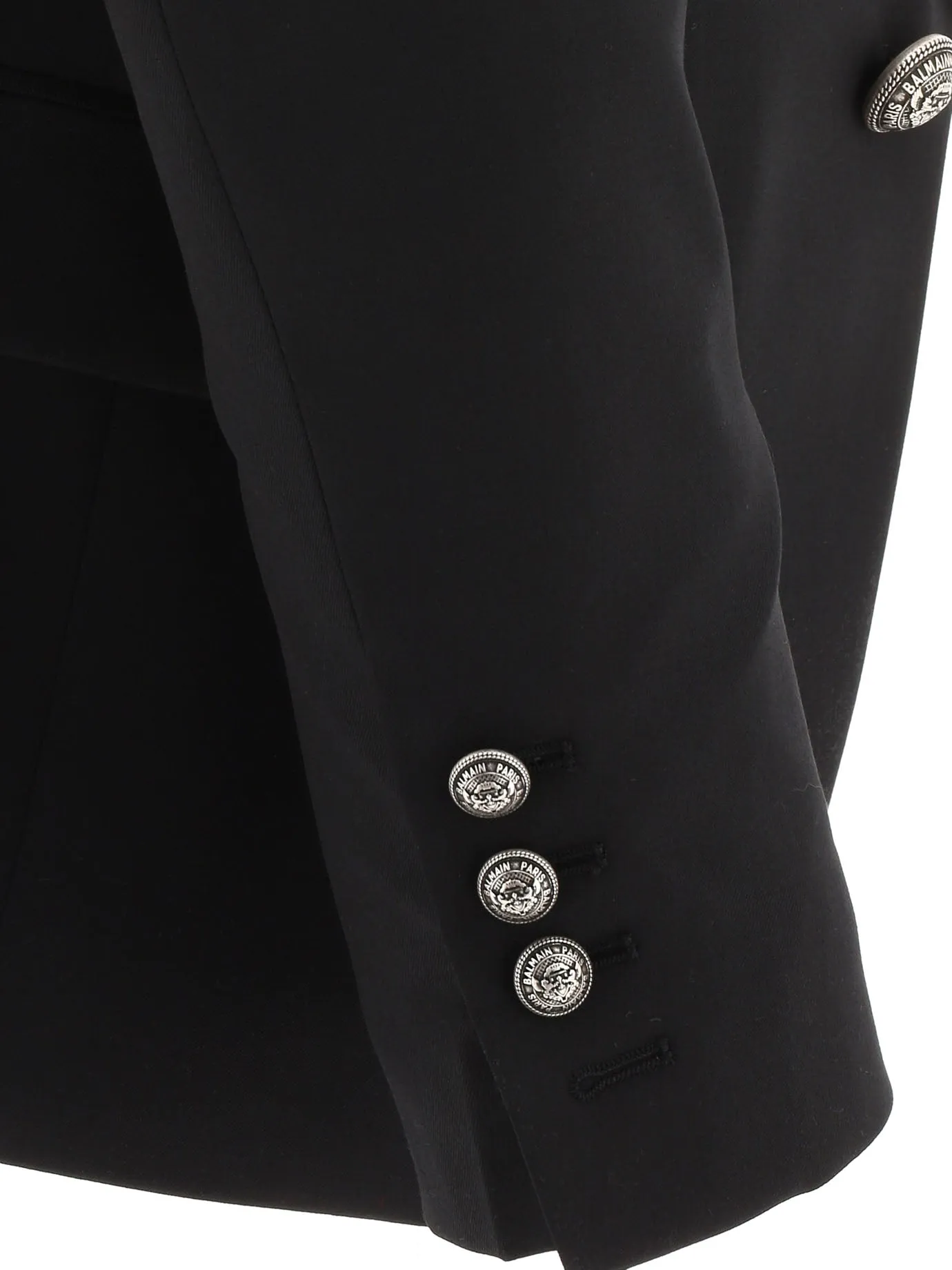 Balmain Double-Breasted Buttoned-Cuff Blazer