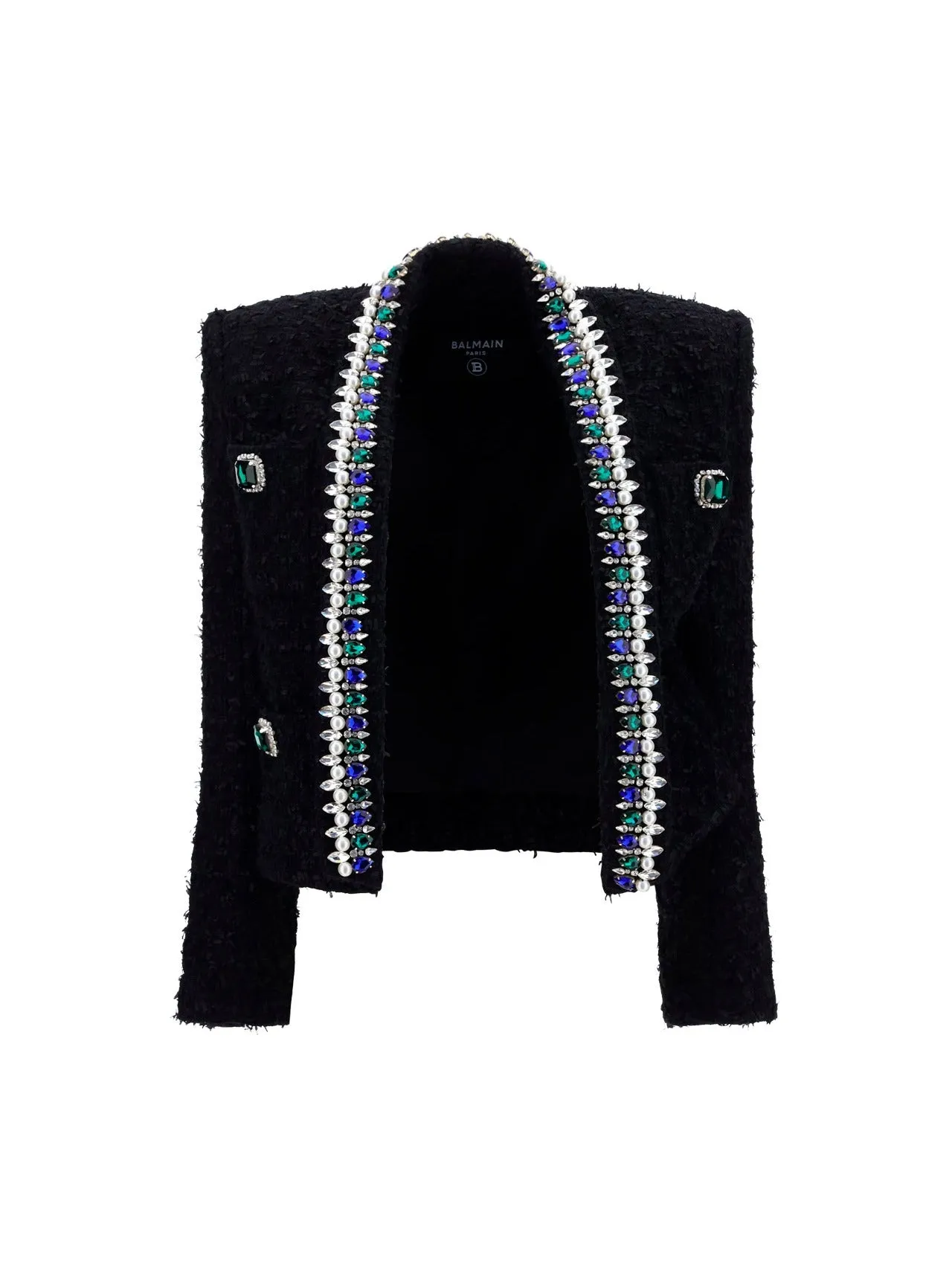 Balmain Embellished Tweed Jacket