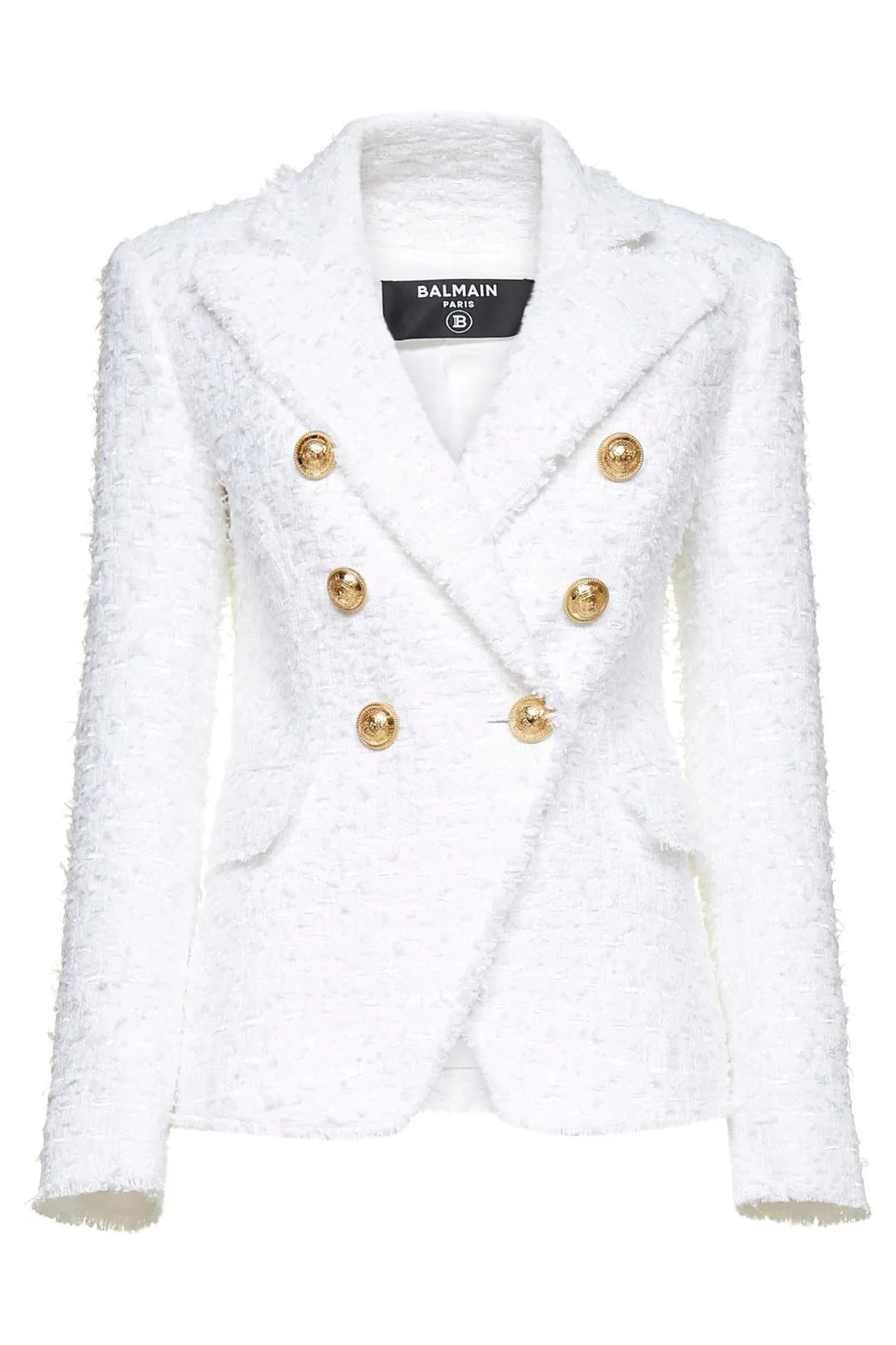 Balmain Tweed Double-Breasted Blazer
