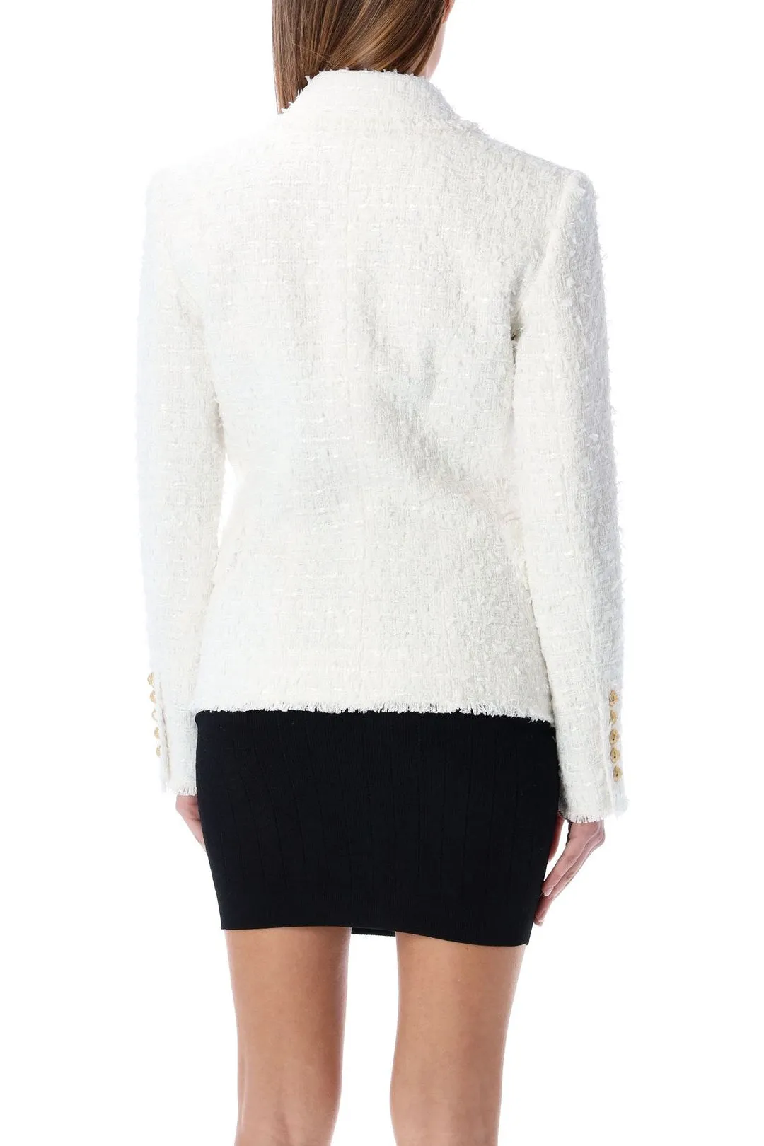 Balmain Tweed Double-Breasted Blazer