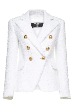 Balmain Tweed Double-Breasted Blazer