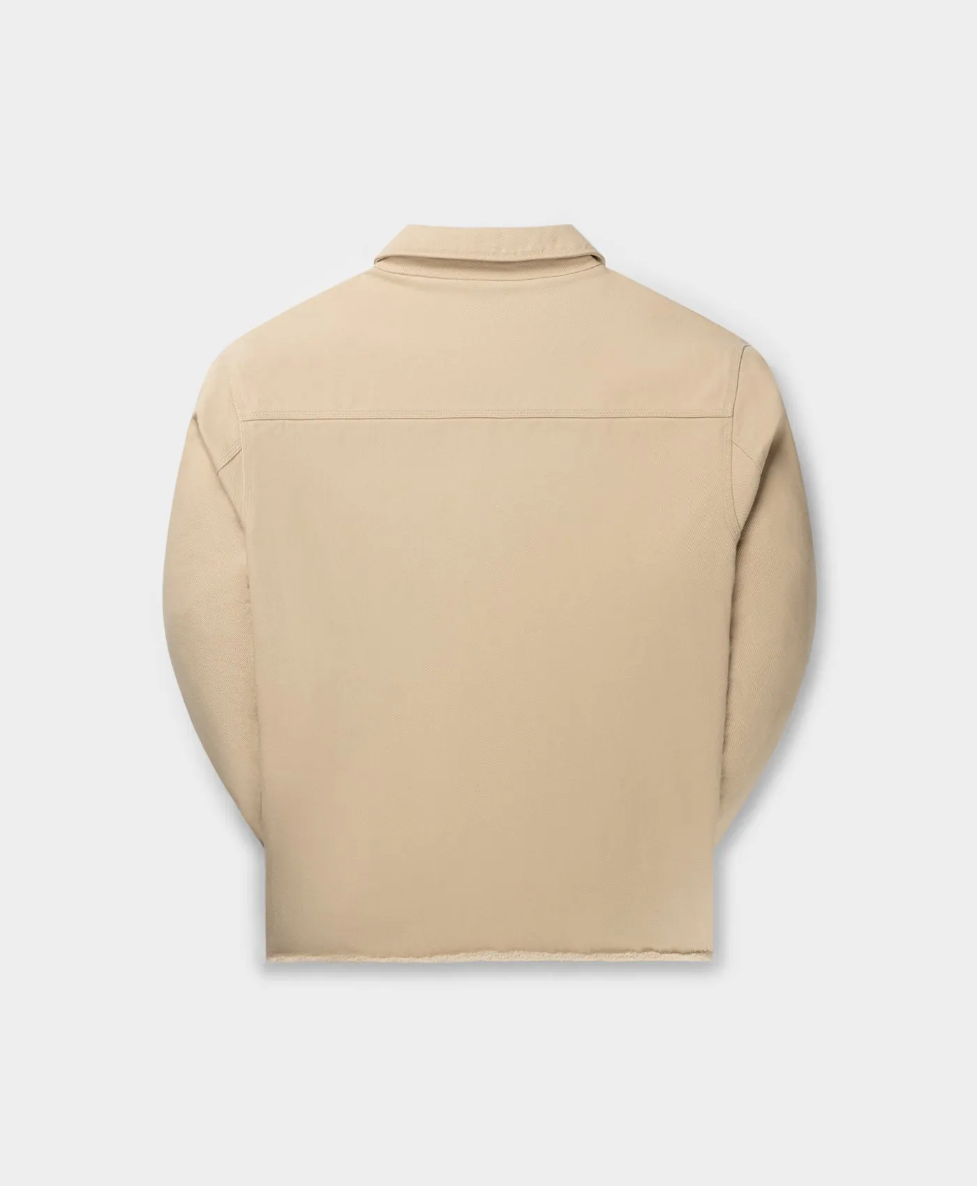 Beige Twill Workwear Jacket