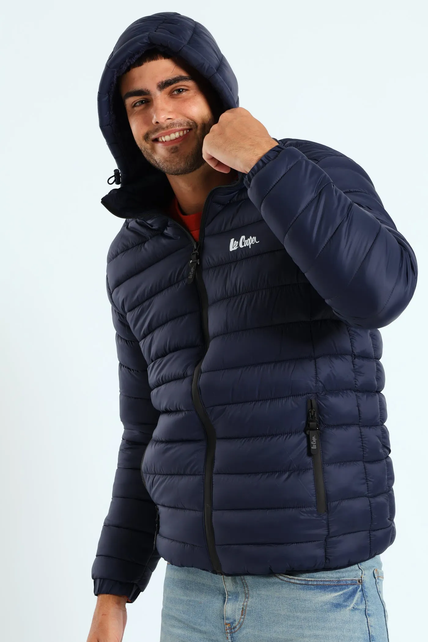 Billy Fur Lined Puffer Jacket - Navy