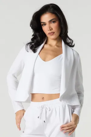 Blazer ouvert en crêpe