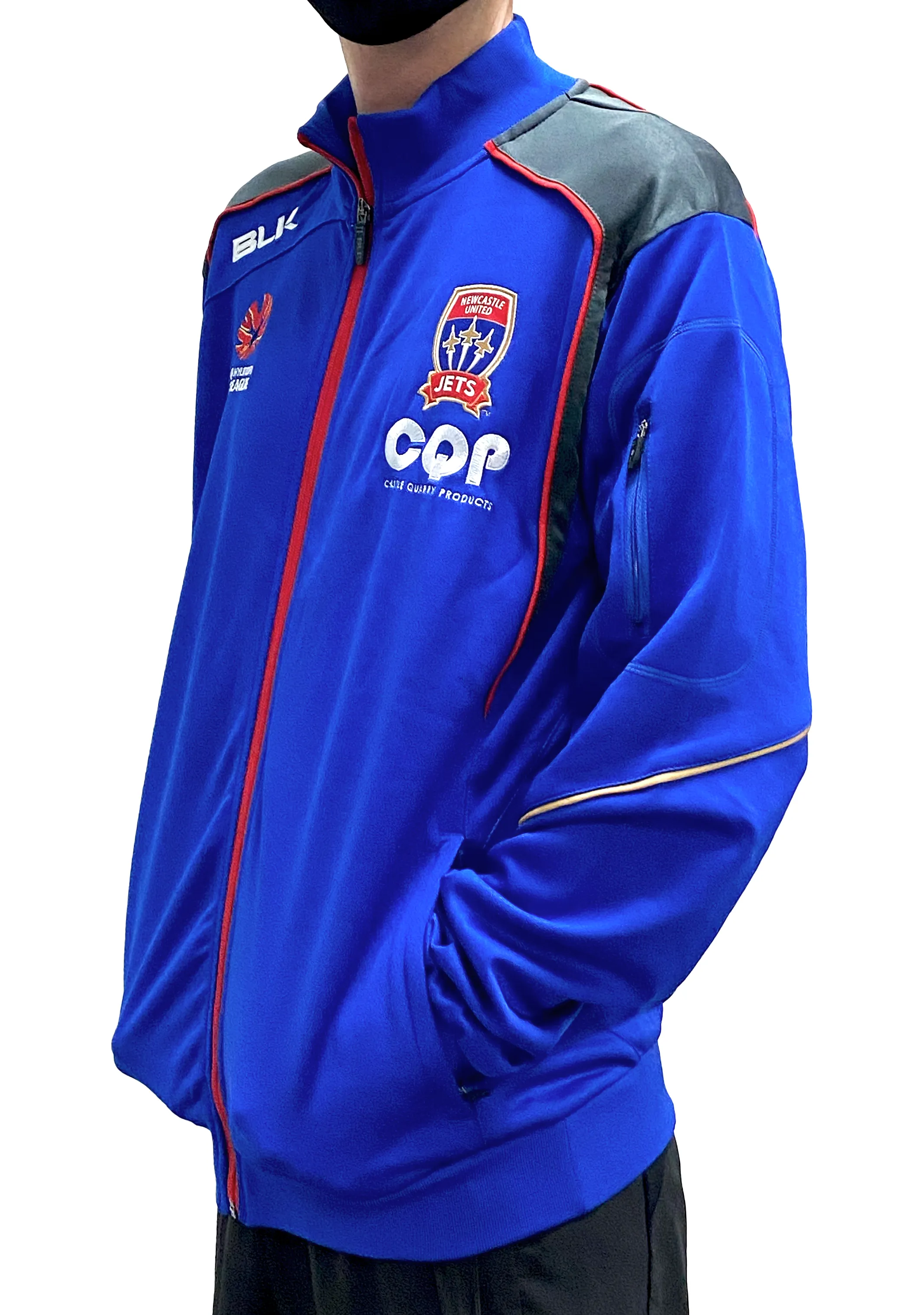 BLK Newcastle Jets Travel Jacket Mens <br> NJJK103
