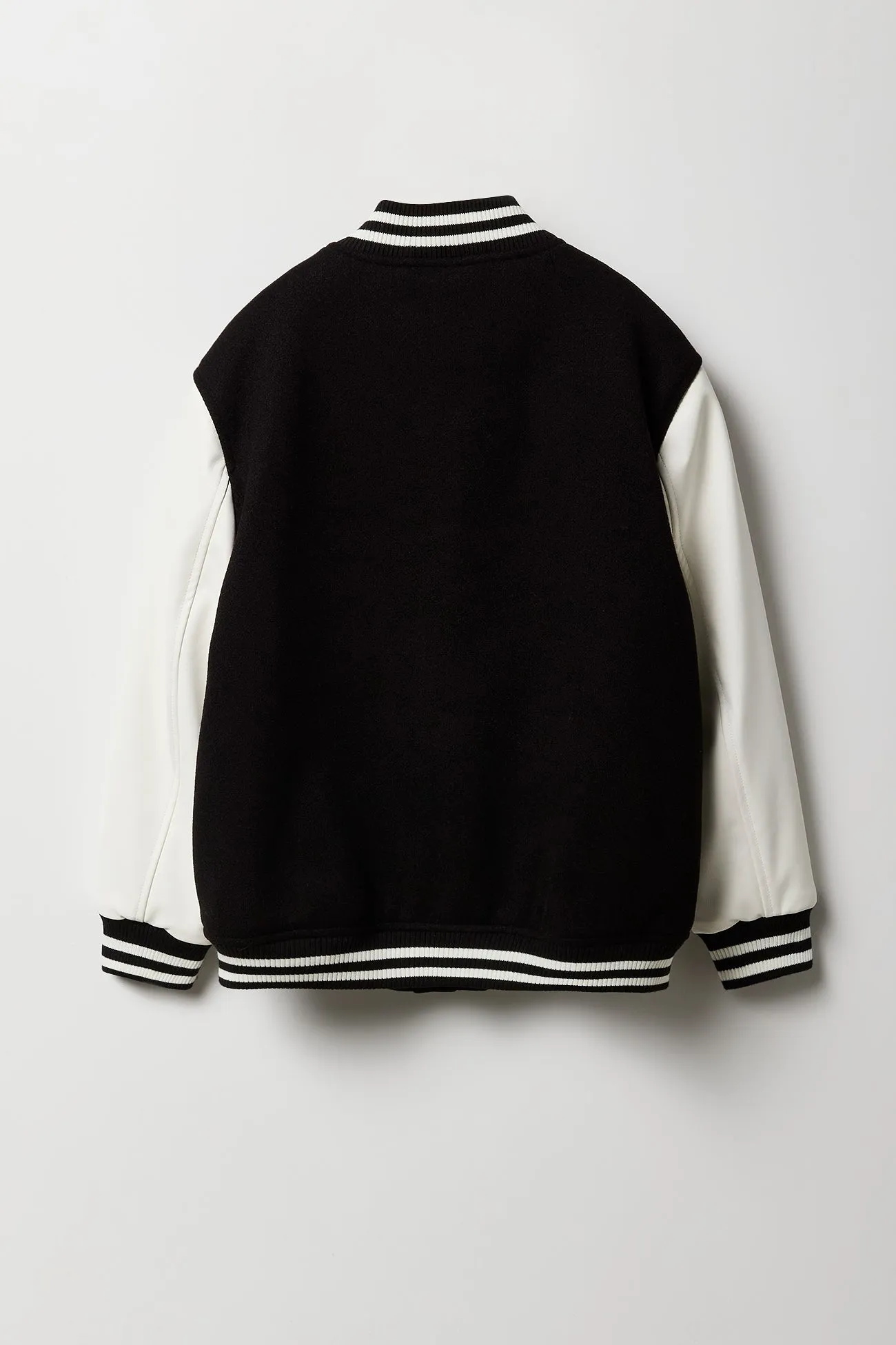 Blouson d'aviateur en molleton à broderie NYC pour garçons
