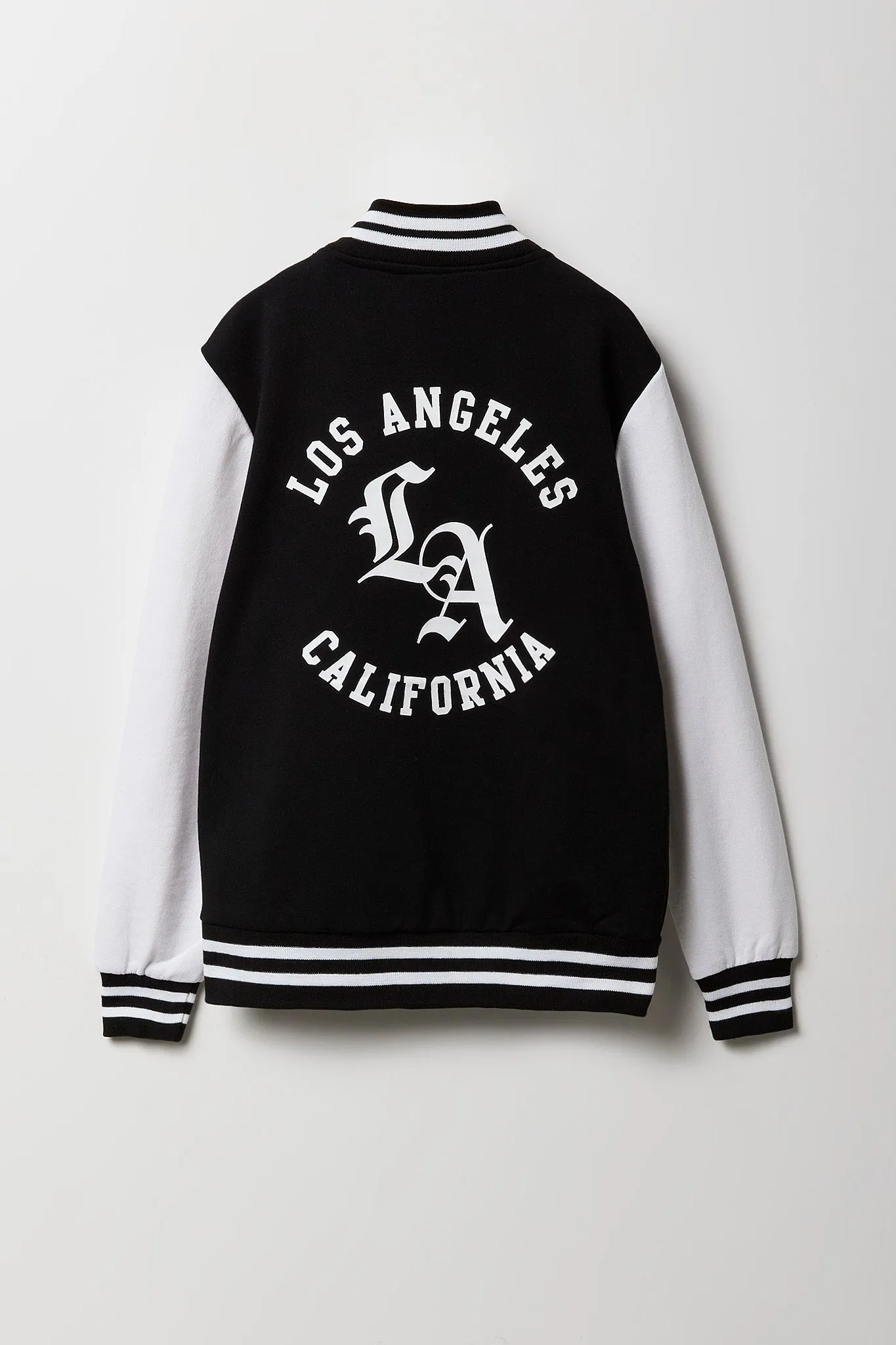 Blouson de style universitaire en molleton avec imprimé City pour enfants