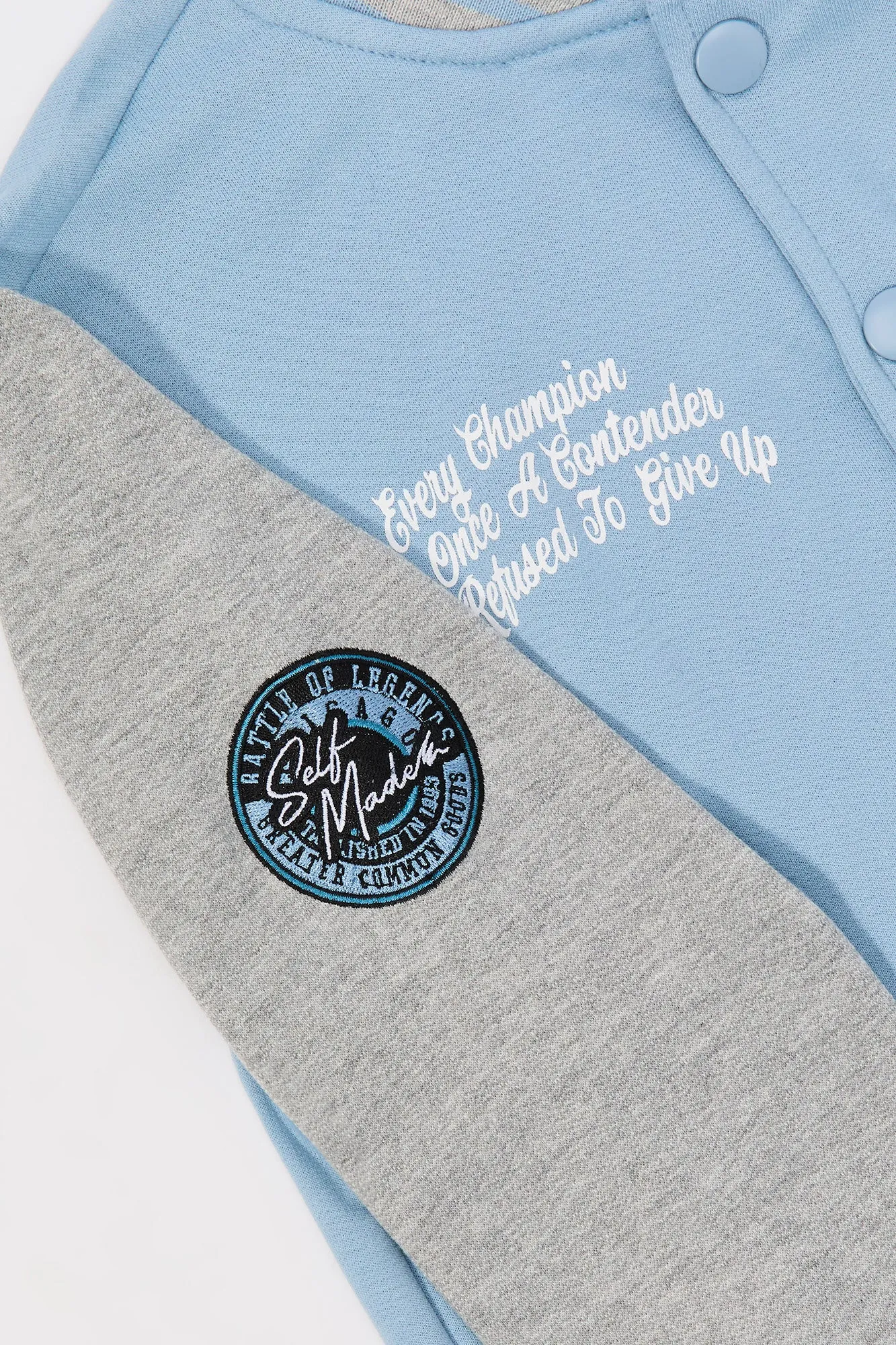 Blouson de style universitaire en molleton avec imprimé City pour enfants