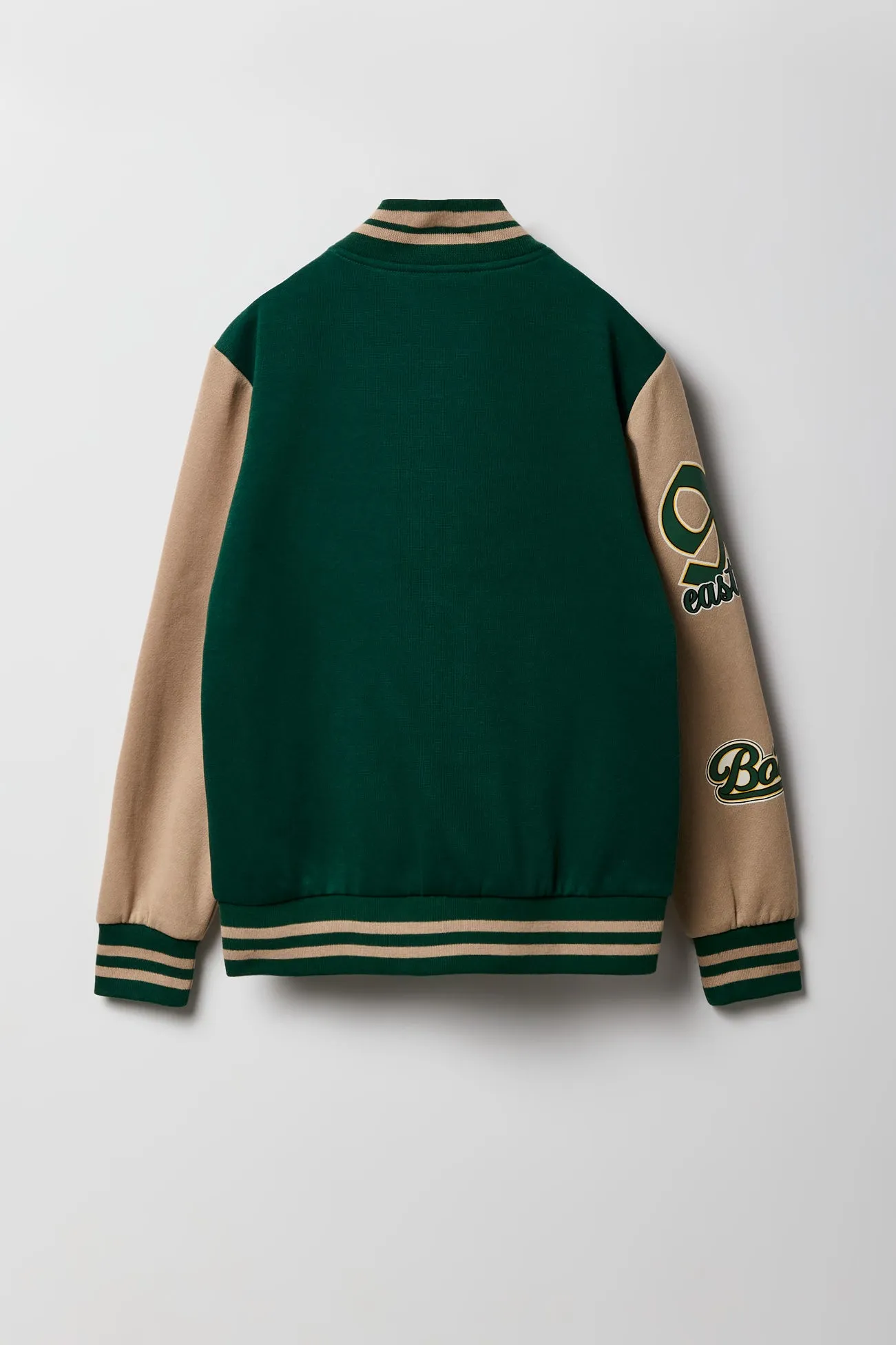 Blouson de style universitaire en molleton avec motif brodé City pour enfants