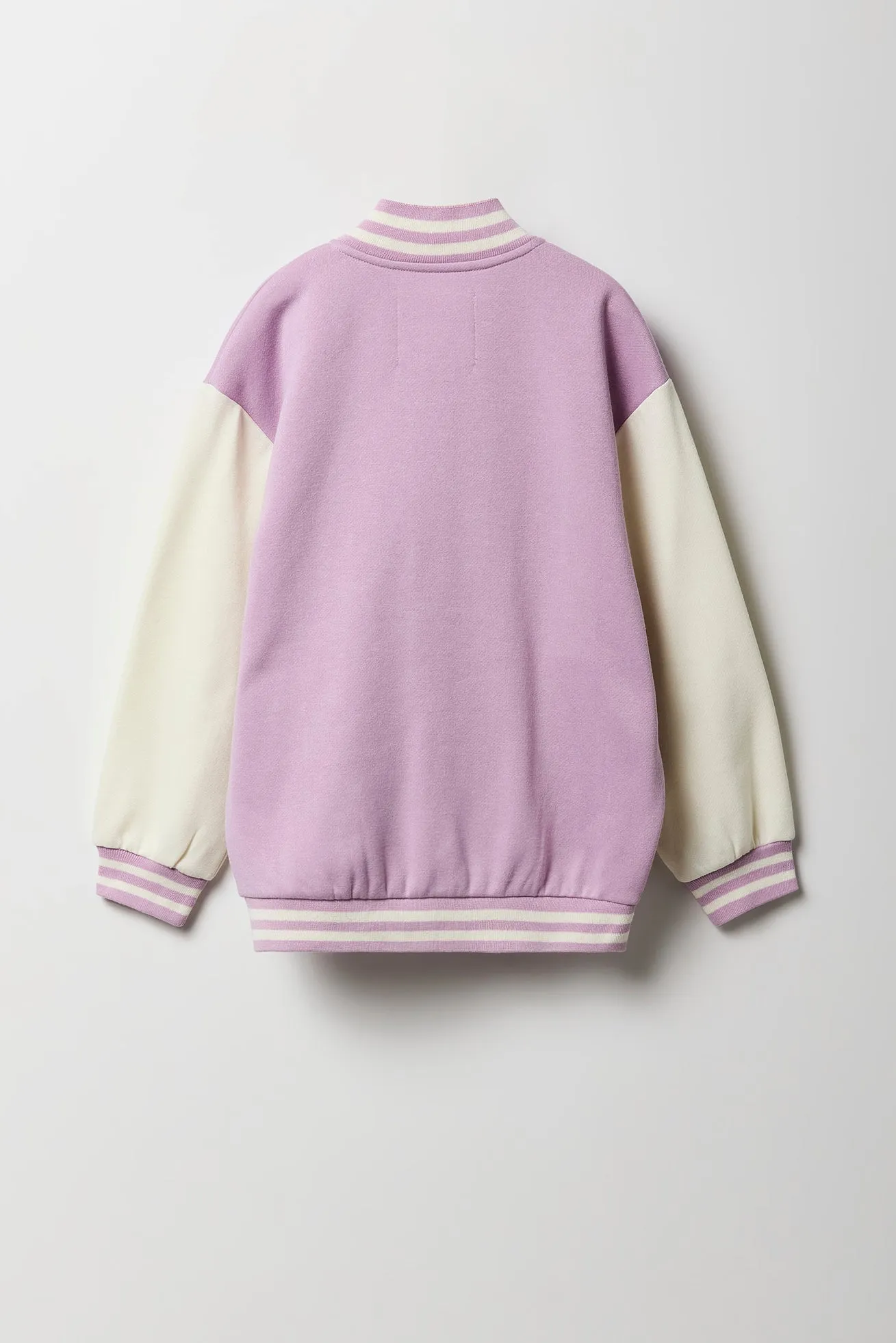 Blouson de style universitaire en molleton pour fille