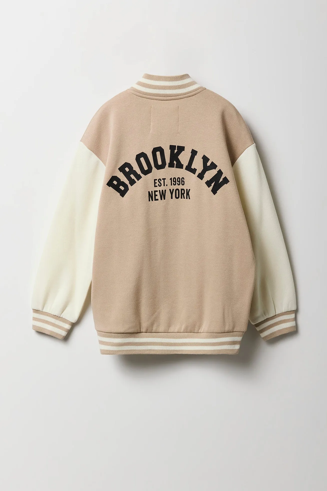 Blouson de style universitaire en molleton pour fille