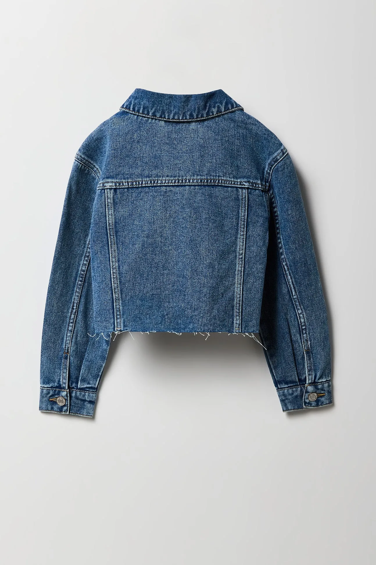 Blouson en denim écourté pour filles
