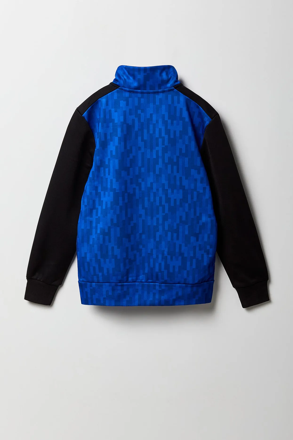 Blouson à imprimé Football Club avec blocs de couleurs et fermeture à glissière pour garçon