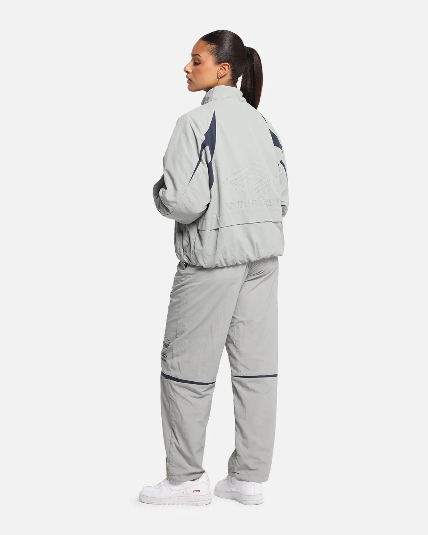 Boiler Room X Umbro Shell Track Jacket Grey