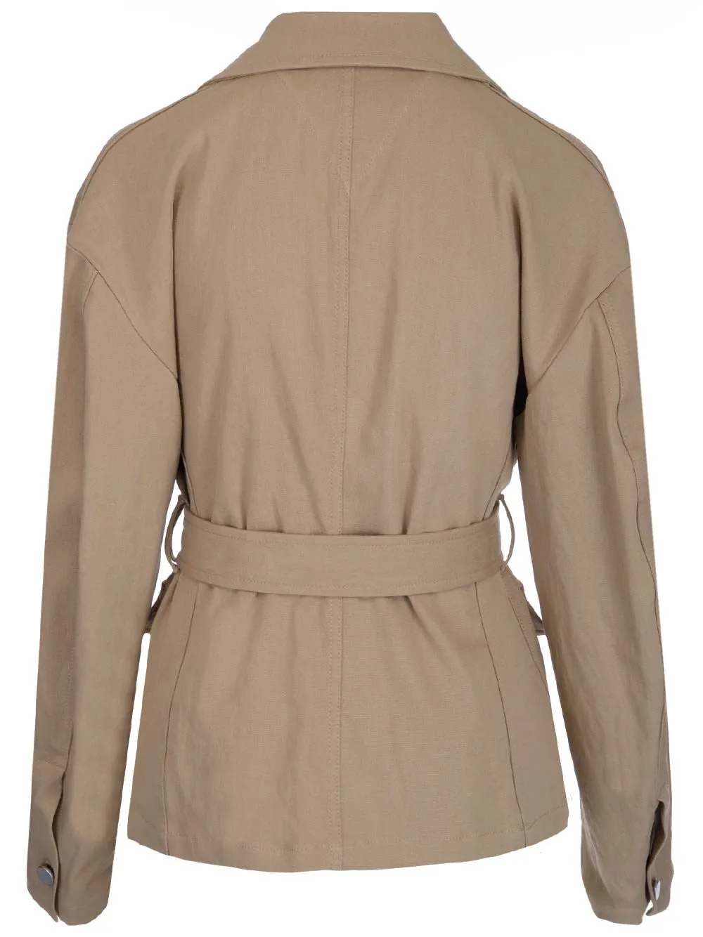 Bottega Veneta Belted Waist Buttoned Jacket