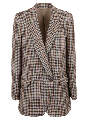 Brunello Cucinelli Houndstooth Pattern Jacket