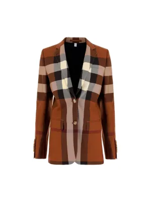 Burberry Check Tailored Jacket