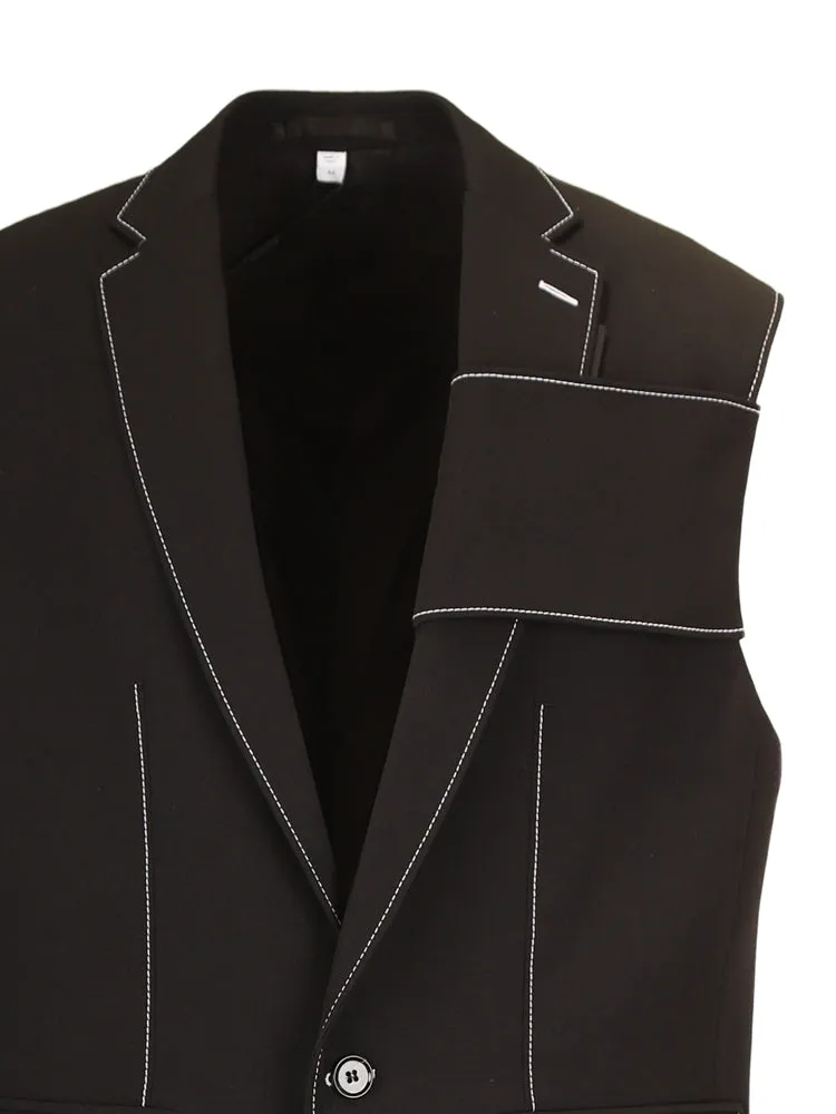 Burberry Single-Breasted Sleeveless Jacket