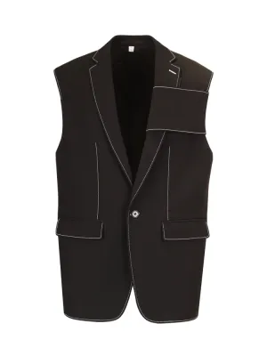 Burberry Single-Breasted Sleeveless Jacket