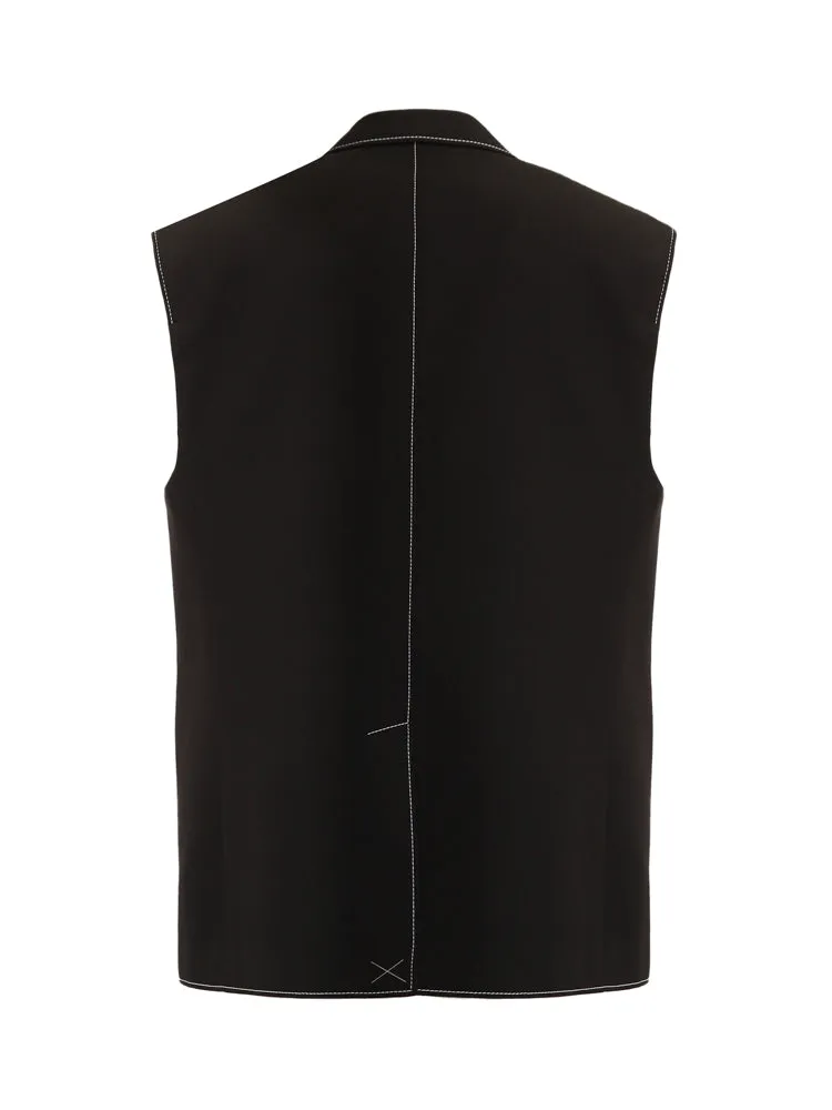 Burberry Single-Breasted Sleeveless Jacket