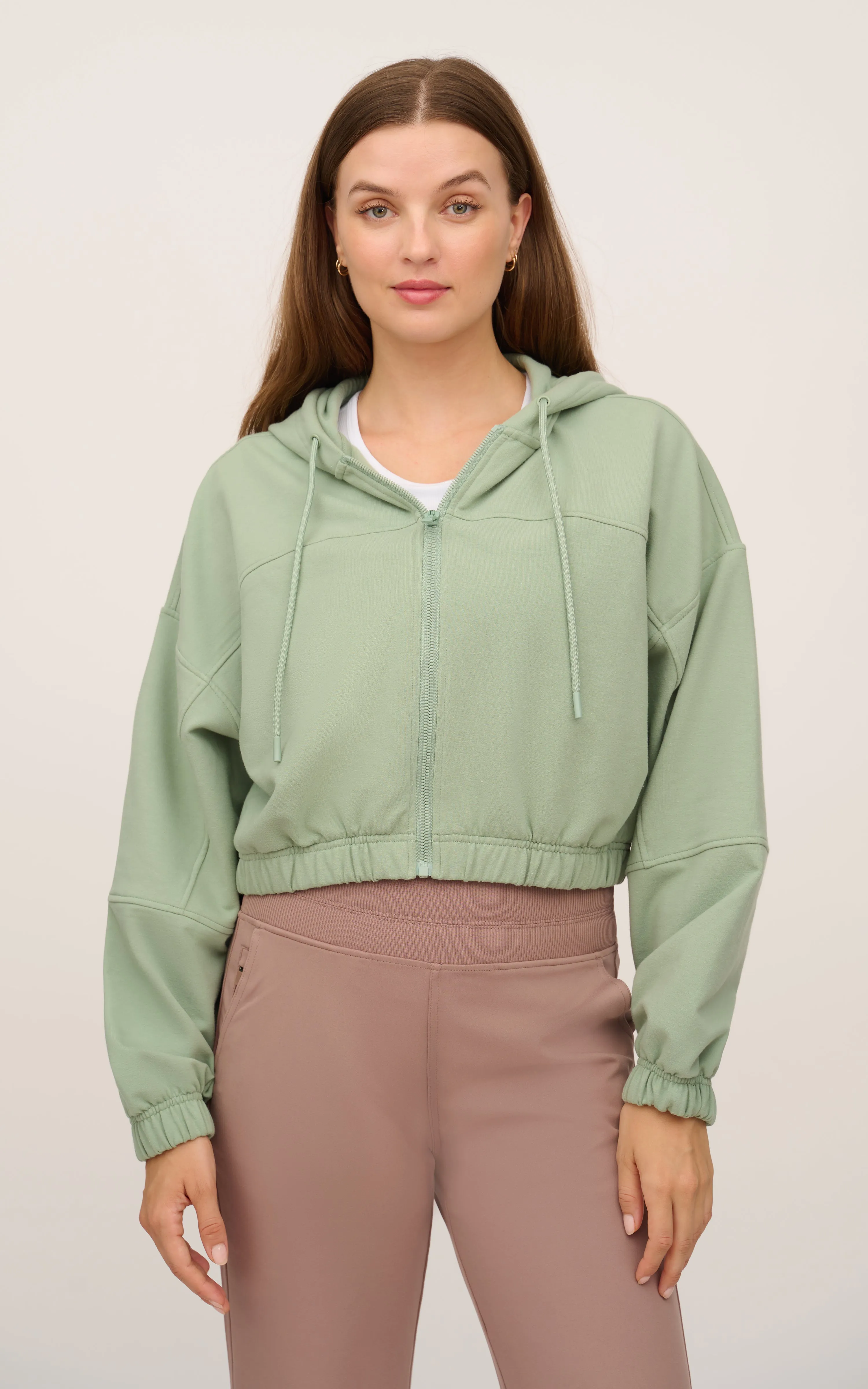 Cloud Plush Zip Front Hoodie