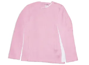 Comme des Garçons SHIRT Print Knit Sweater in Pink xld