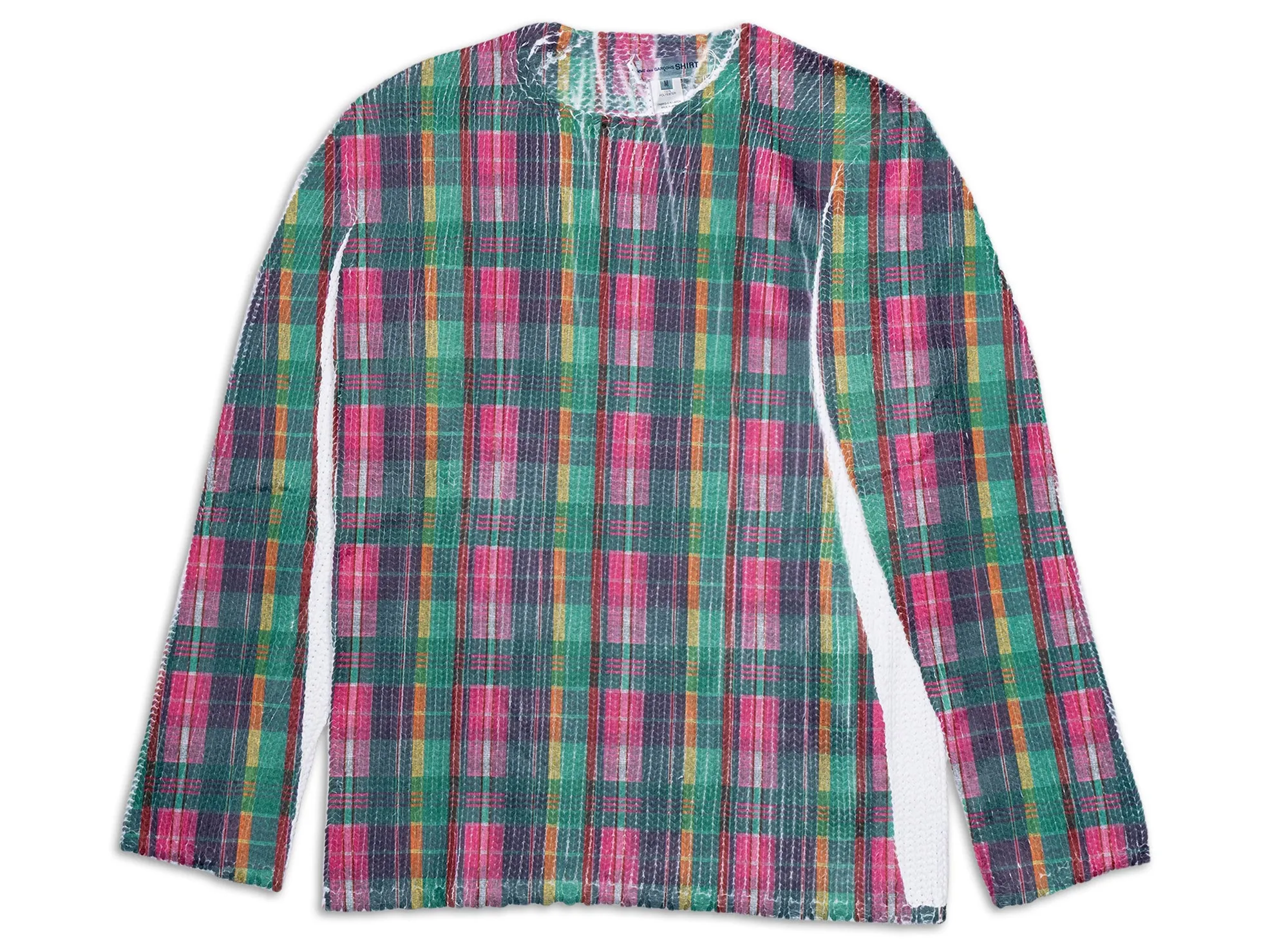 Comme des Garçons SHIRT Print Knit Sweater in Plaid xld