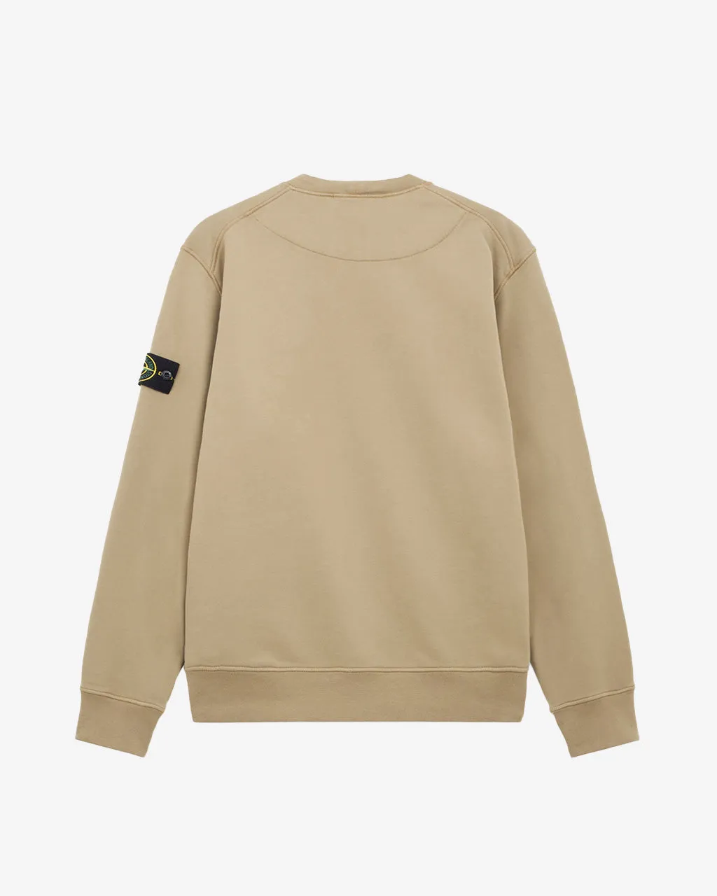 Cotton Fleece Crewneck Sweatshirt Biscuit