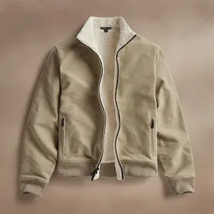 Cotton Moleskin Flight Jacket - Overcast