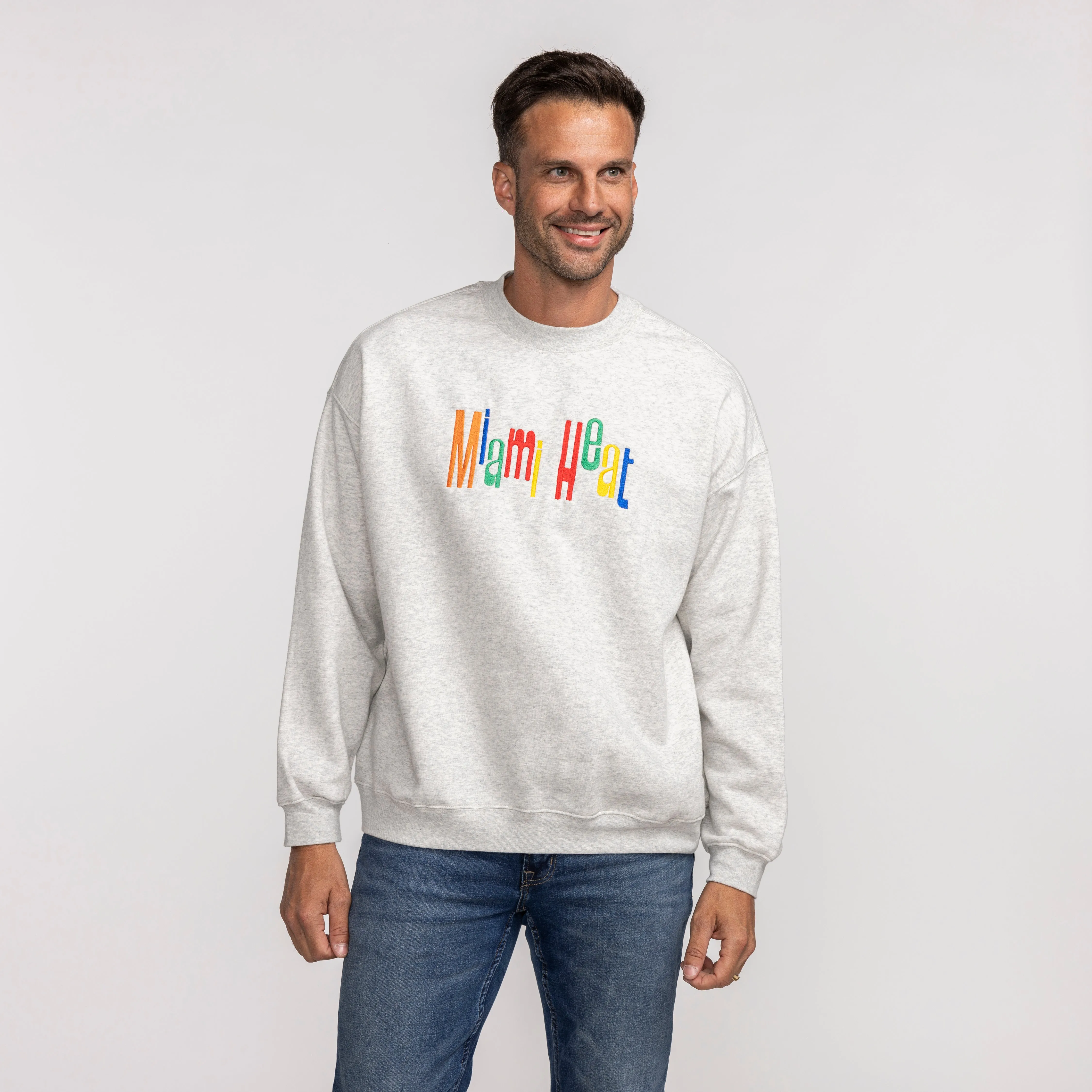Court Culture Support Women Miami Multicolor Unisex Embroidered Crewneck