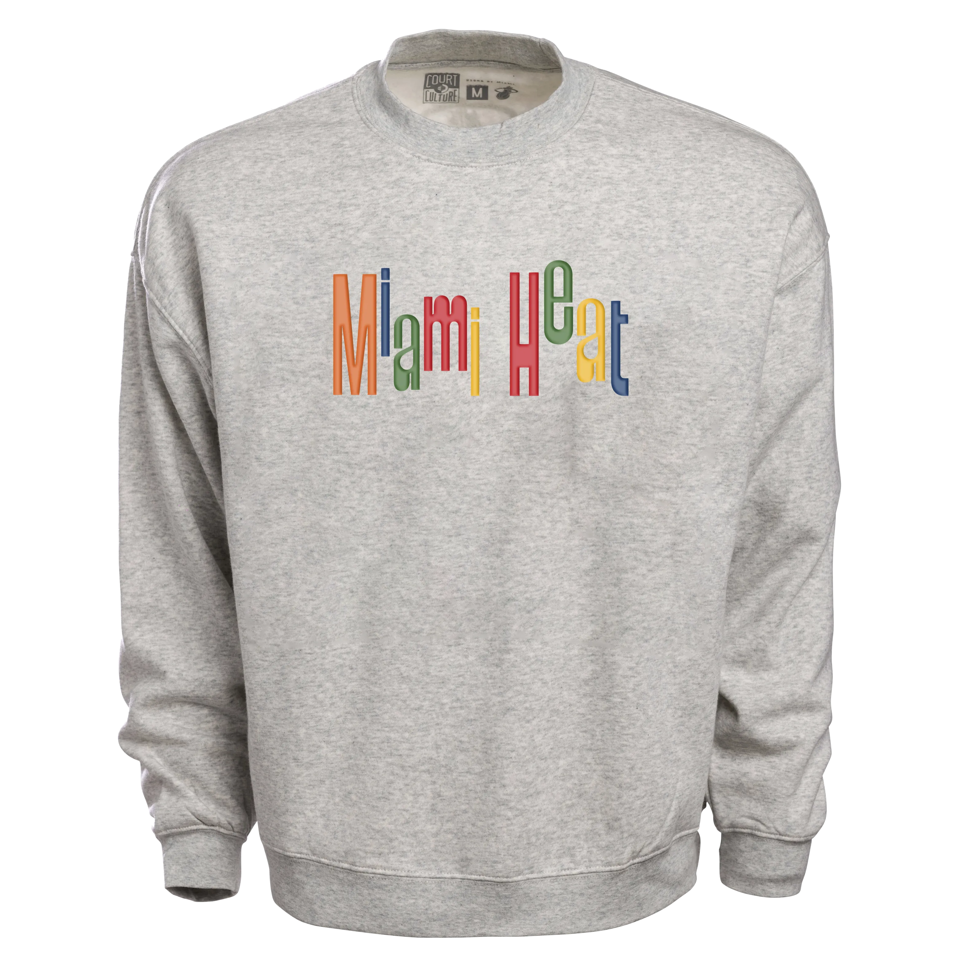 Court Culture Support Women Miami Multicolor Unisex Embroidered Crewneck