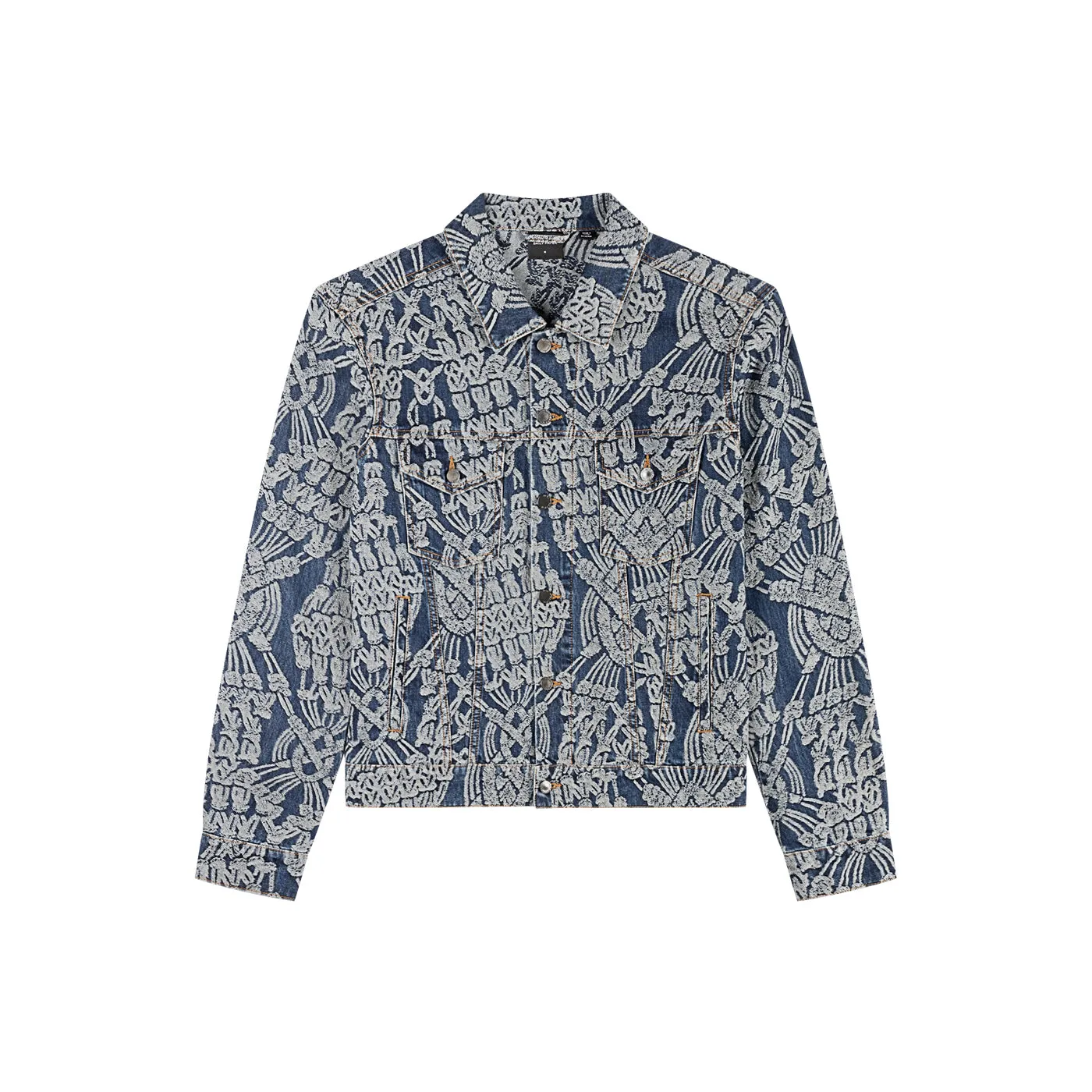 Dark Blue Denim Macrame Jacket