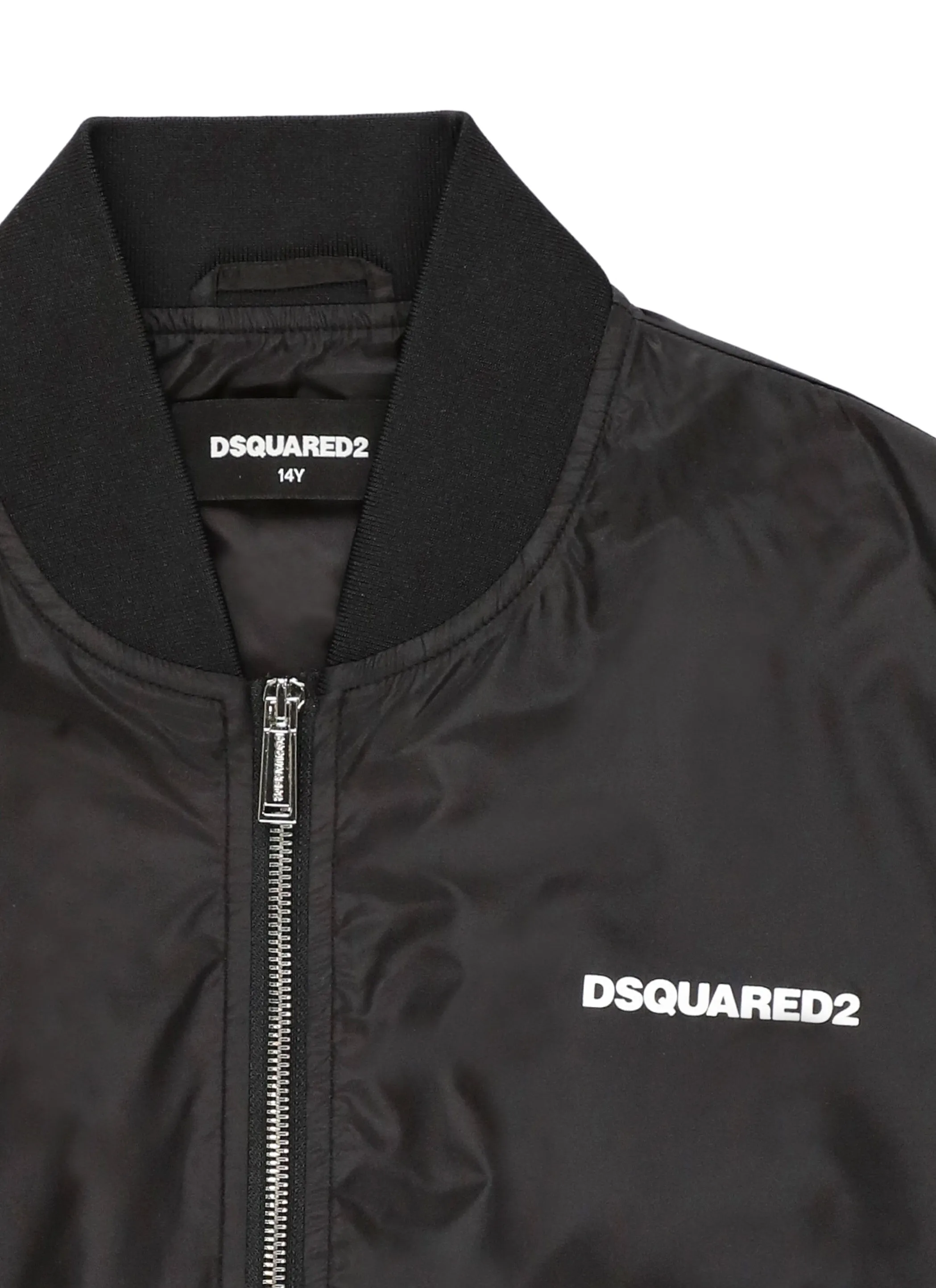 Dsquared2 Kids Logo Printed Zipped Jacket