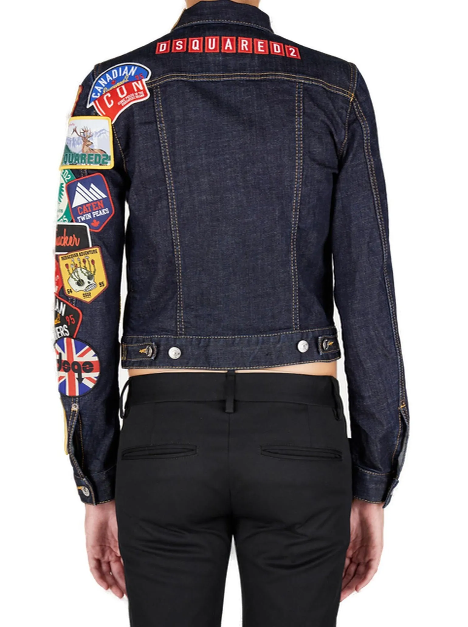 Dsquared2 Logo-Patch Long Sleeved Jacket