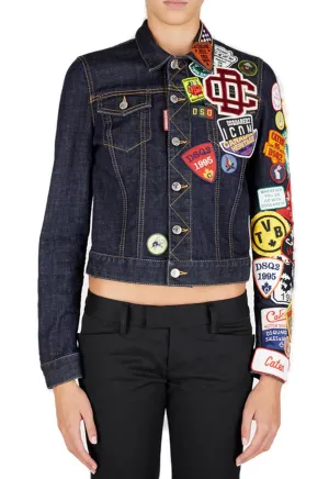 Dsquared2 Logo-Patch Long Sleeved Jacket