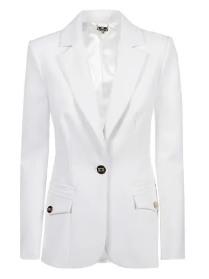 Elisabetta Franchi Single-Breasted Long-Sleeved Blazer